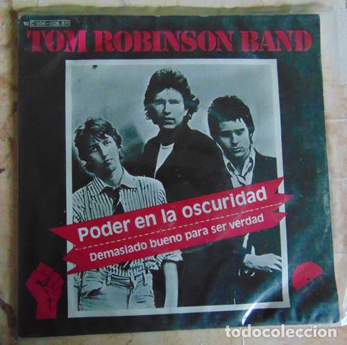Discos de vinilo: Tom Robinson Band &ndash; Poder En La Oscuridad - SINGLE 1978 - Foto 2