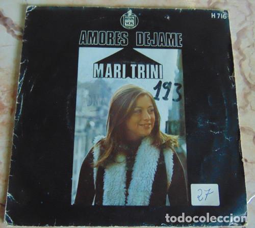 Discos de vinilo: MARI TRINI - AMORES / DEJAME - SINGLE - Foto 1