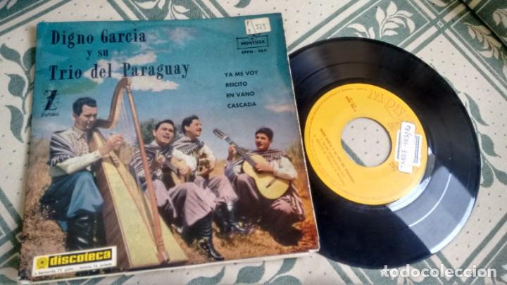 Disques de vinyle: E P ( VINILO) DE DIGNO GARCIA Y SU TRIO DEL PARAGUAY A&Ntilde;OS 60