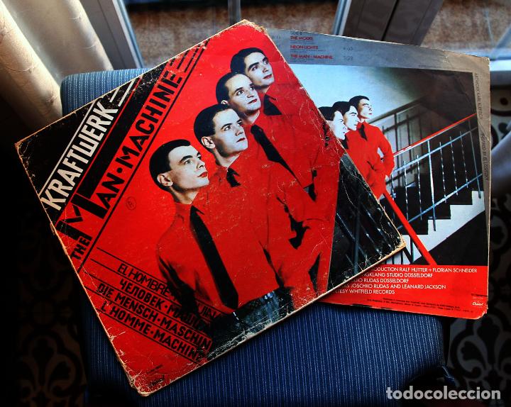 Discos de vinilo: FUNDA VACIA DE THA MAN MACHINE. KRAFTWERK - Foto 1