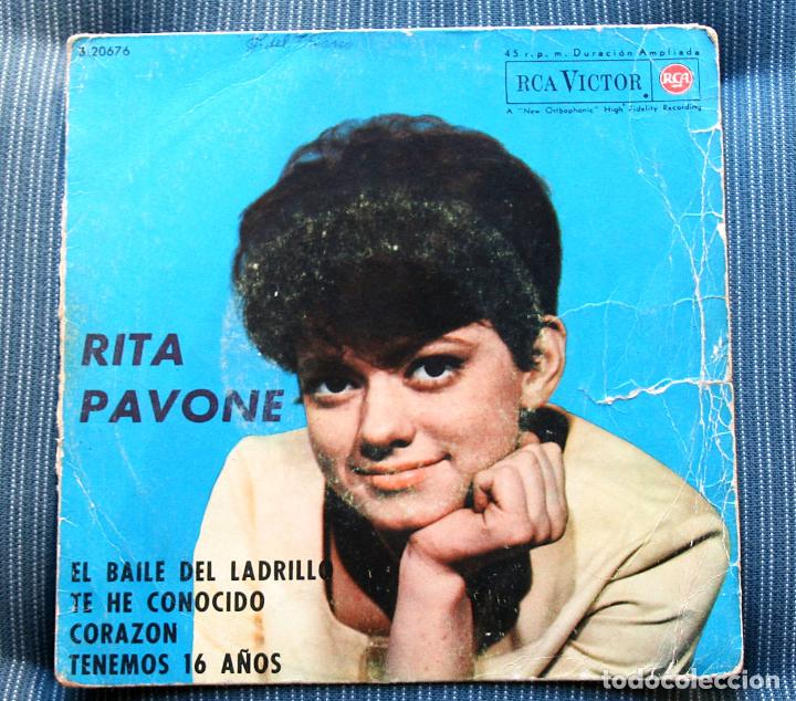 Discos de vinilo: FUNDA VACIA RITA PAVONE - Foto 1