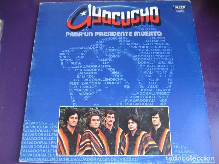 Vinyl records: Ayacucho &lrm;LP DECCA 1978 - Para Un Presidente Muerto - CALCHAKIS - NUEVA CANCION CHILE