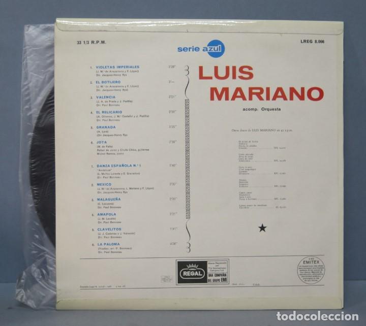 Discos de vinilo: LP. LUIS MARIANO - Foto 2
