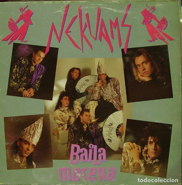 Discos de vinilo: NEKUANS - BAILA MORENA MAXI SINGLE SPAIN 1990 - Foto 1