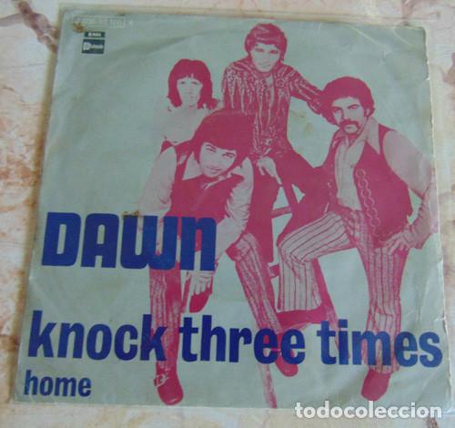 Discos de vinilo: Dawn &ndash; Knock Three Times / Home - SINGLE 1971 - Foto 1