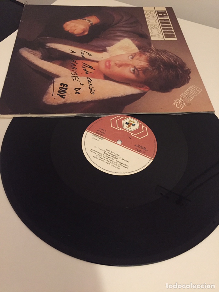 Discos de vinilo: DEN HARROW-BAD BOY-MAXI SINGLE 1985 - Foto 3