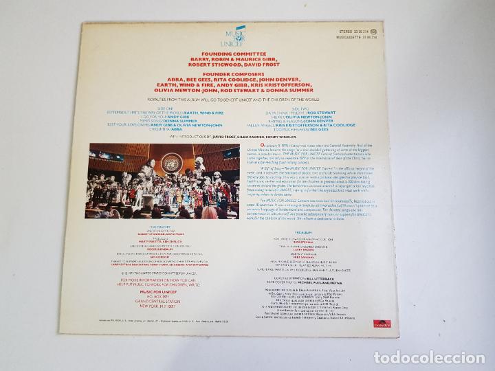 Discos de vinilo: Music For Unicef Concert: A Gift Of Song (VINILO) - Foto 2 - 156269690