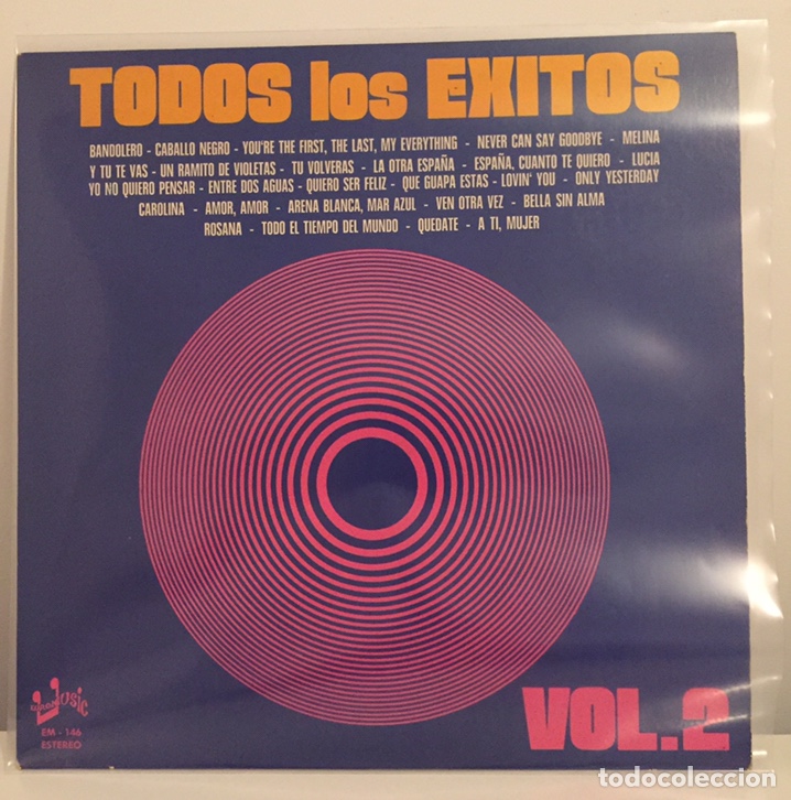 Discos de vinilo: TODOS LOS &Eacute;XITOS VOL.2-LP 1976 EUROMUSIC - Foto 1