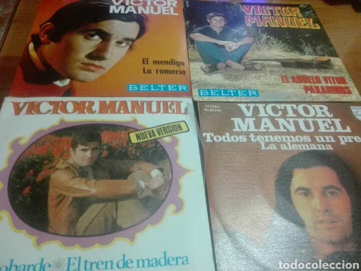 Discos de vinilo: Lote 4 discos vinilo VICTOR MANUEL - Foto 1