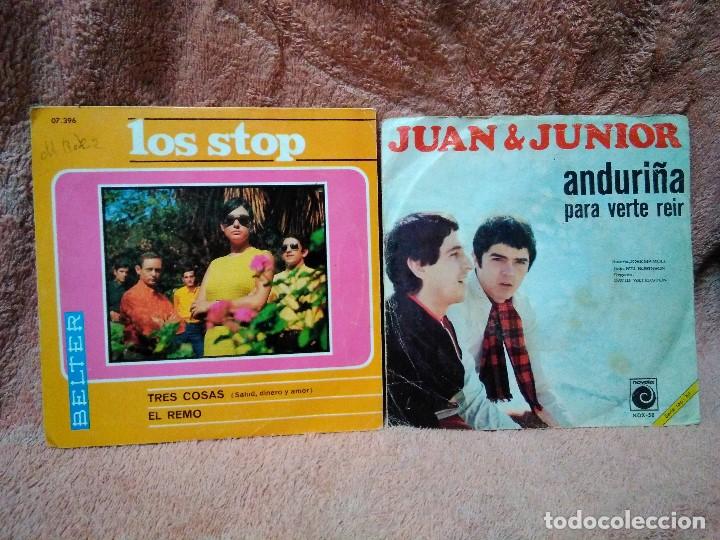Discos de vinilo: Dos exitos del ayer Juan y Junior - Foto 1
