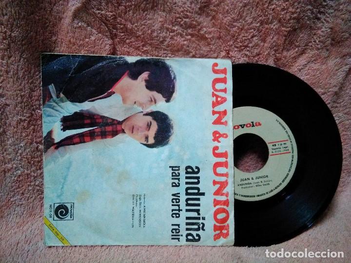 Discos de vinilo: Dos exitos del ayer Juan y Junior - Foto 4