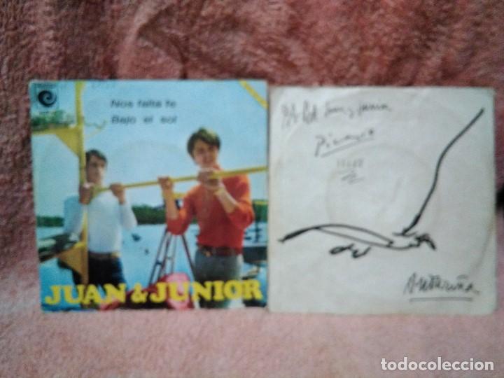 Discos de vinilo: Dos singles de Juan & Junior - Foto 2