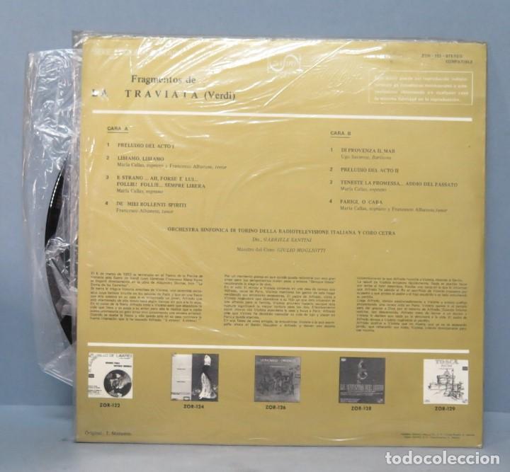 Discos de vinilo: LP. LA TRAVIATA. FRAGMENTOS. VERDI - Foto 2