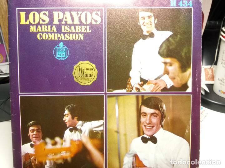 Discos de vinilo: LOS PAYOS, MARIA ISABEL Y COMPASI&Oacute;N, HISPAVOX, SINGLE DE VINILO - Foto 1