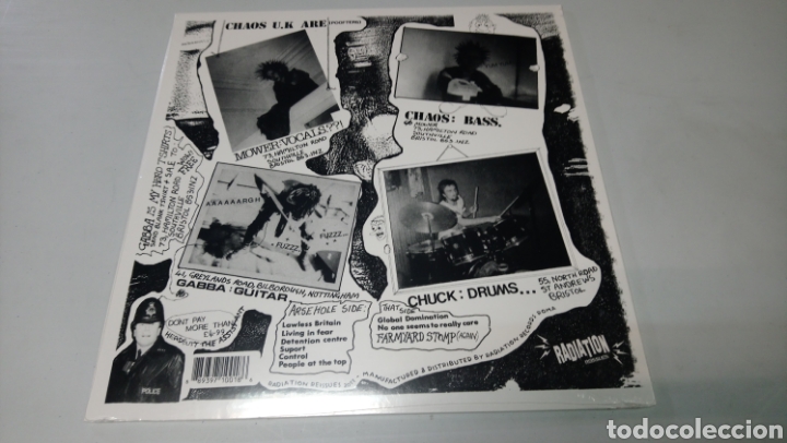 Discos de vinilo: Chaos u. K Short Sharp Shock - LP vinilo nuevo precintado - Foto 2