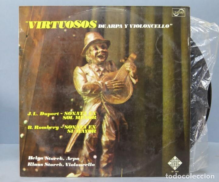Discos de vinilo: LP. VIRTUOSOS DE ARPA Y VIOLONCELLO - Foto 1