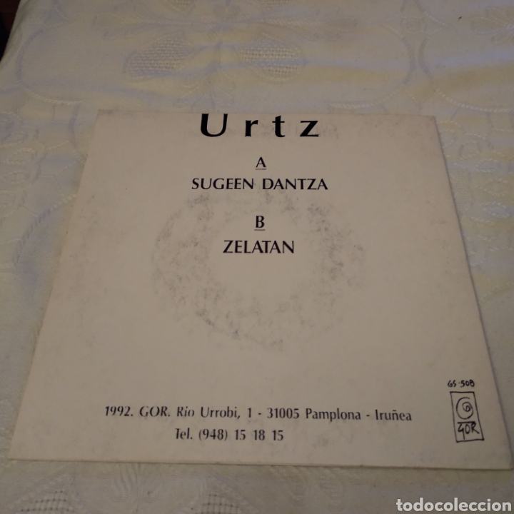 Discos de vinilo: URTZ. SUGEEN DANTZA. ZELATAN. SINGLE - Foto 2