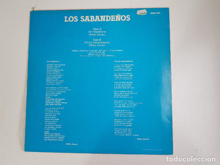 Discos de vinilo: Los Sabande&ntilde;os - De tenderete (VINILO) - Foto 2