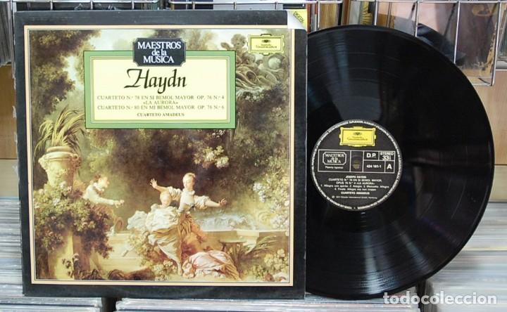 Discos de vinilo: LMV - Haydn. Cuarteto num. 78 / Cuarteto num. 80. LP - Foto 1