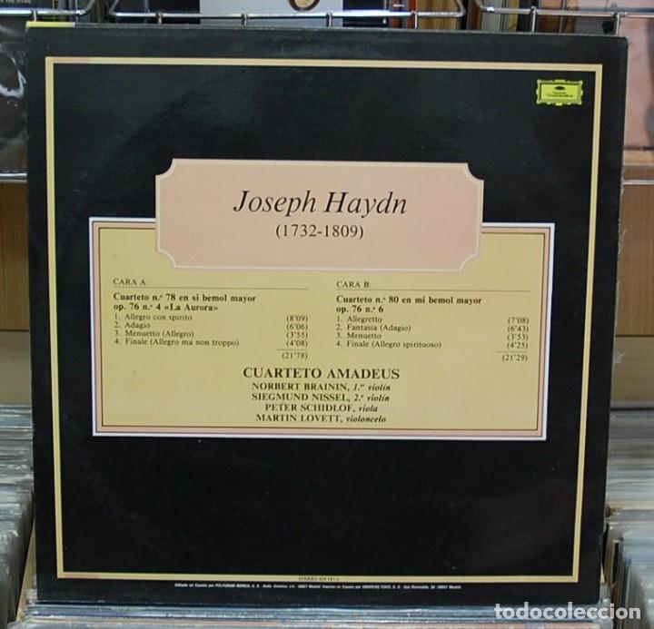 Discos de vinilo: LMV - Haydn. Cuarteto num. 78 / Cuarteto num. 80. LP - Foto 2