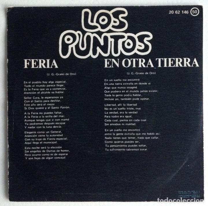 Discos de vinilo: LOS PUNTOS sg FERIA - Foto 2