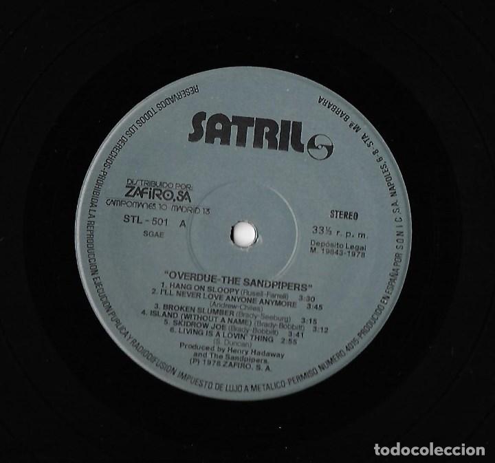 Discos de vinilo: SANDPIPERS, THE: OVERDUE - Foto 3