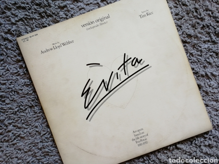 Discos de vinilo: EVITA. &Oacute;PERA ROCK (DOBLE LP) . 1977 - Foto 1