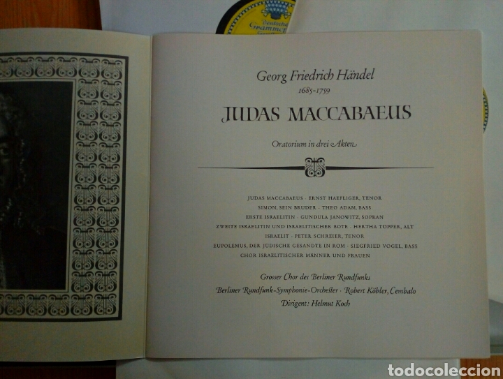 Discos de vinilo: Haendel. JUDAS MACCABAEUS. (3 Lps) - Foto 3