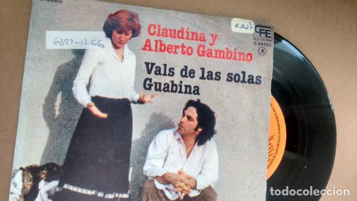Disques de vinyle: SINGLE (VINILO) DE CLAUDINA Y ALNBERTO GAMBINO A&Ntilde;OS 70