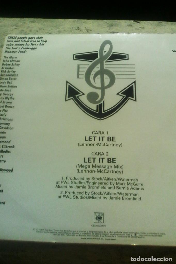 Discos de vinilo: LET IT BE - THE SUN - FERRY AID . - Foto 3