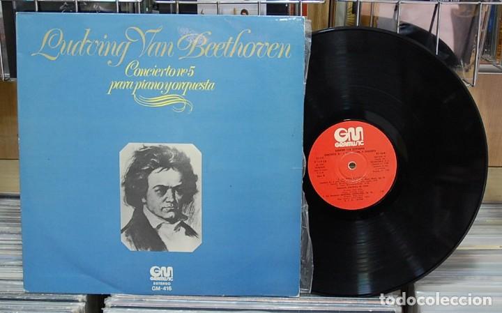Discos de vinilo: LMV - van Beethoven. Concierto n&ordm; 5 para piano y orquesta. LP