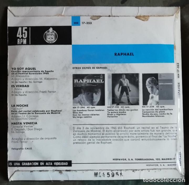 Discos de vinilo: Raphael &ndash; Yo Soy Aquel Spain 1966 - Foto 2