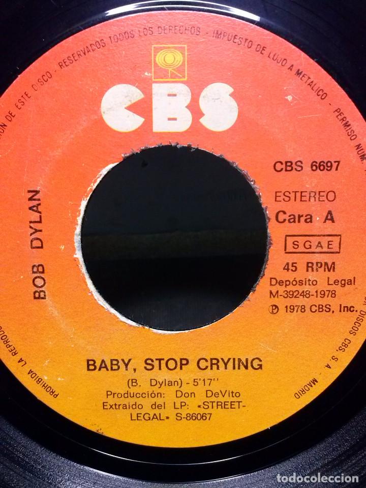 Discos de vinilo: BOB DYLAN	-    BABY, STOP CRYING