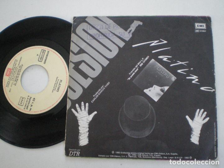 Discos de vinilo: PLATINO - Obsesion +2 - SINGLE EMI 1983 - Foto 2