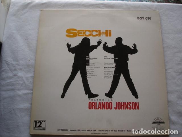 Discos de vinilo: Secchi  Featuring Orlando Johnson   Keep On Jammin - Foto 2
