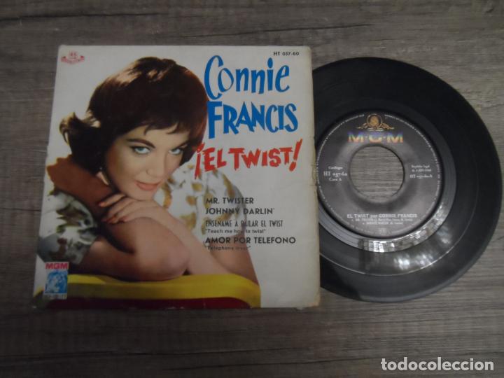 Discos de vinilo: Connie Francis &ndash; &iexcl;El Twist! +3 - Foto 1