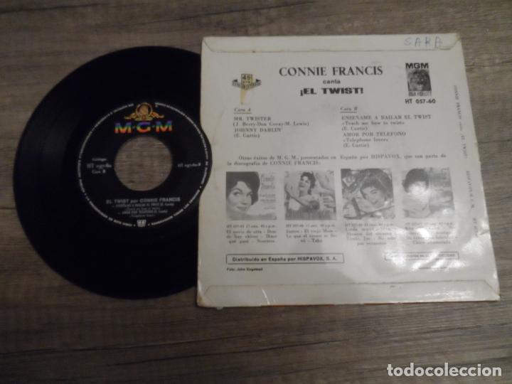 Discos de vinilo: Connie Francis &ndash; &iexcl;El Twist! +3 - Foto 2