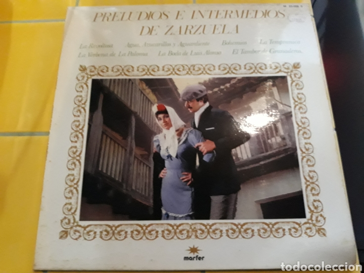 Dischi in vinile: LP Preludios e intermedios de Zarzuela- Marfer 1979 Espa&ntilde;a 8