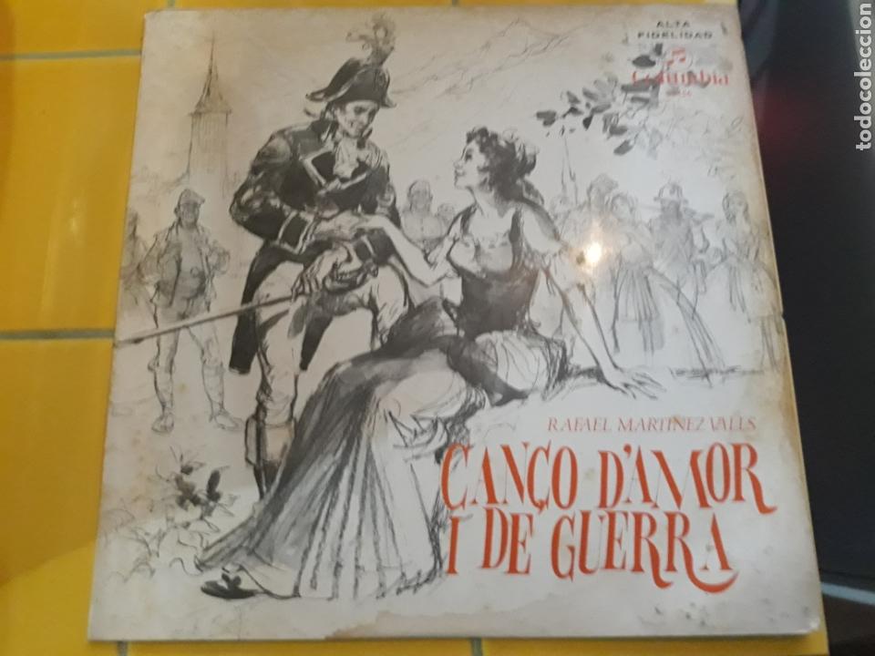 Discos de vinil: Rafael Mart&iacute;nez Valls- LP Can&ccedil;o d'amor I de guerra- Columbia 1970 Espa&ntilde;a 8