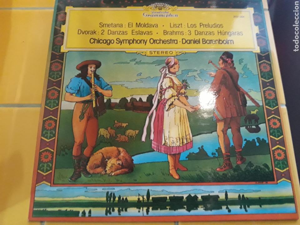 Disques de vinyle: Daniel Barenboim- LP El moldava/Danzas h&uacute;ngaras- Grammophon 1981 Espa&ntilde;a 8