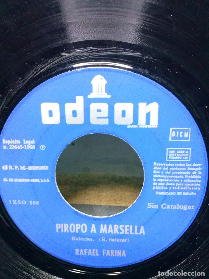 Discos de vinilo: RAFAEL FARINA	PIROPO A MARSELLA - Foto 2