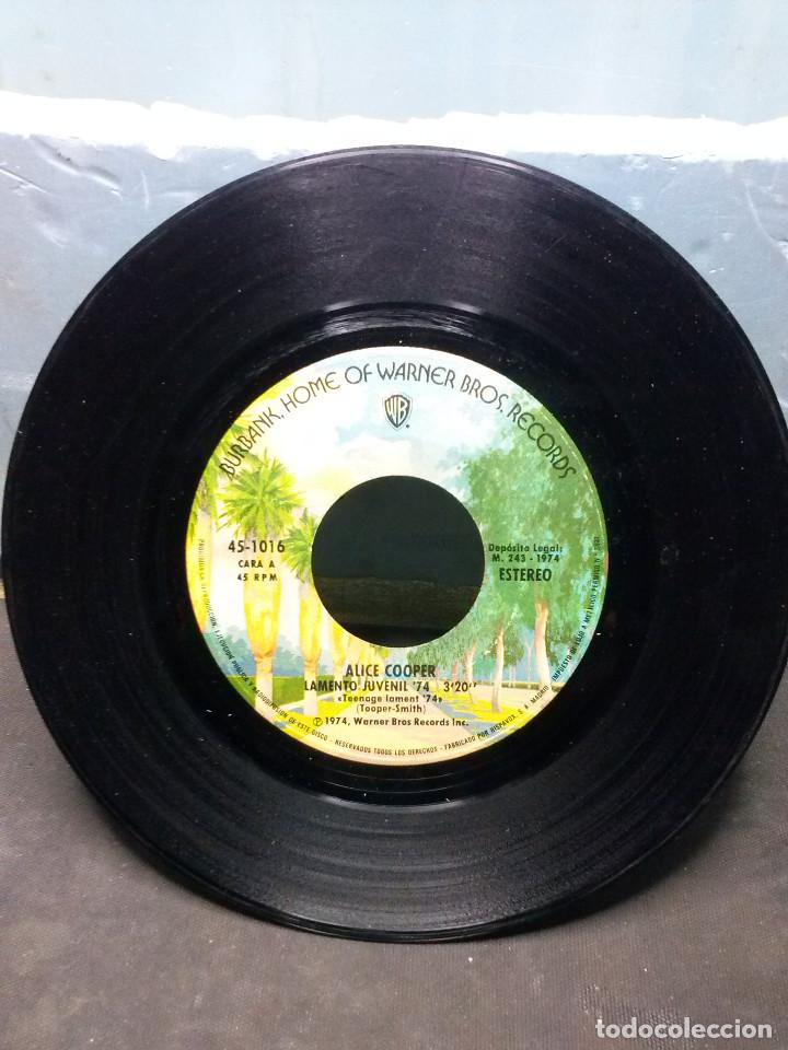 Discos de vinilo: ALICE COOPER	LAMENTO JUVENIL - Foto 1