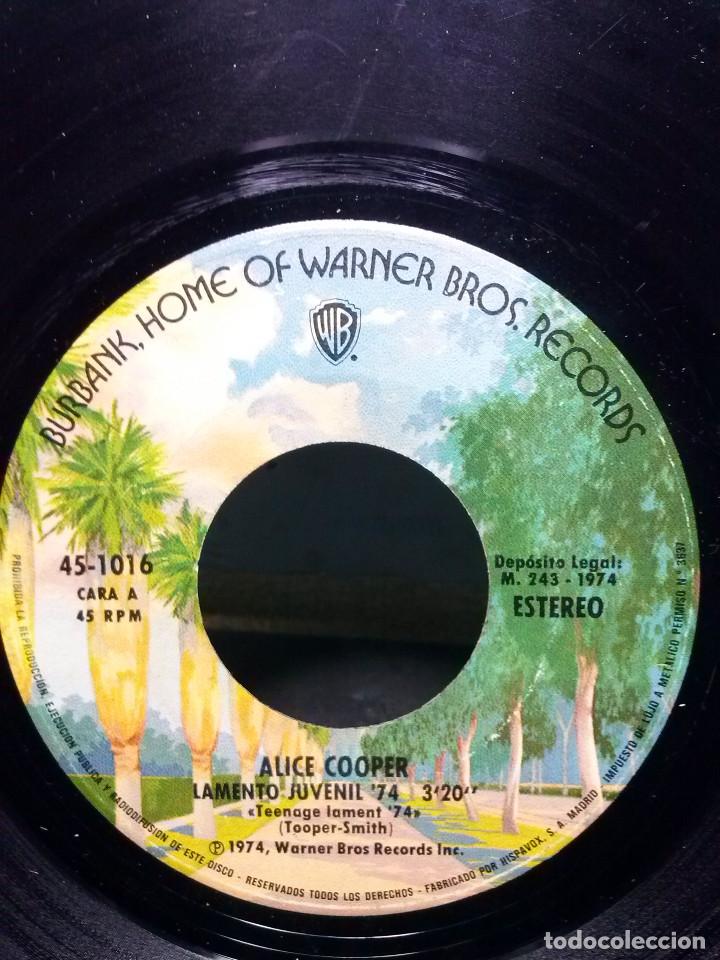 Discos de vinilo: ALICE COOPER	LAMENTO JUVENIL - Foto 2