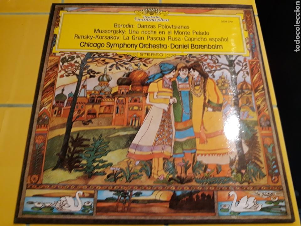 Discos de vinil: LP Borodin danza polovtsianas- Mussorgsky una noche en el monte pelado- Grammophon 1977 Espa&ntilde;a 8