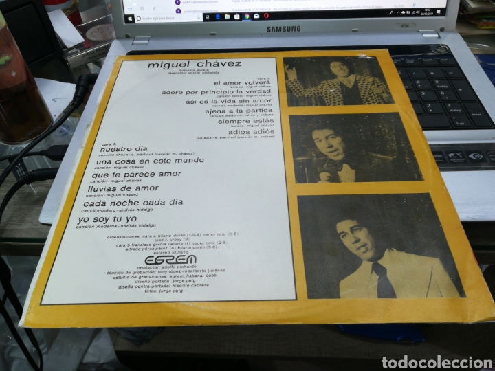 Discos de vinilo: Miguel chavez lp areito - Foto 2