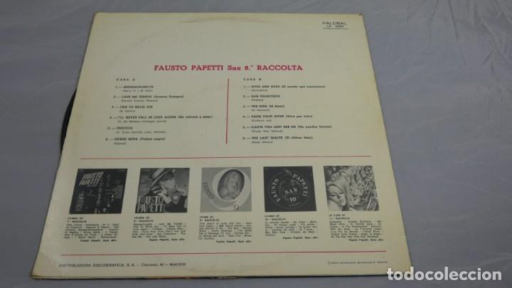 Discos de vinilo: LP FAUSTO PAPETTI SAX  . 8A  RACCOLTA - Foto 2