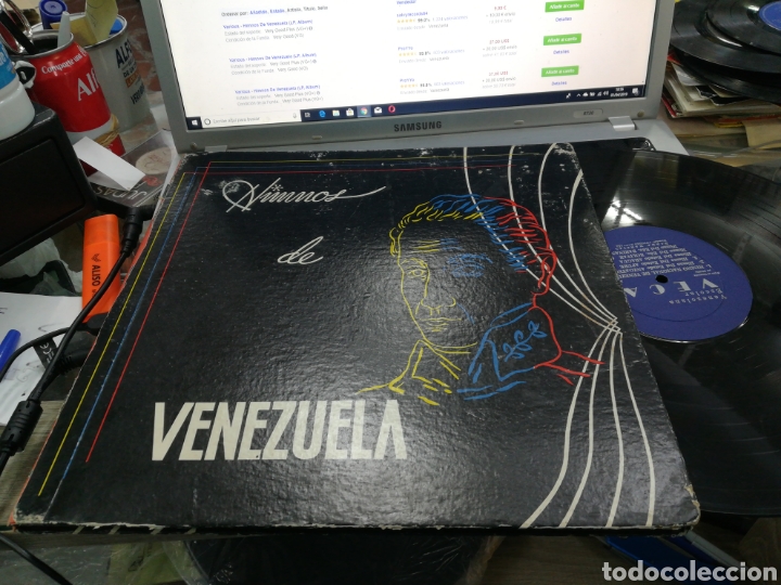 Vinyl records: Himnos de Venezuela doble lp veca