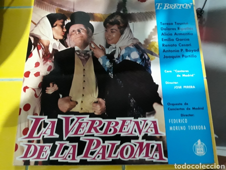 Disques de vinyle: Breton- LP La verbena de la paloma- Con libreto- Hispavox 1961 Espa&ntilde;a 8