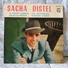 Discos de vinilo: SACHA DISTEL - MI BONITO SOMBRERO + 3 - RARO EP PHILIPS 432 452 BE DE 1960 LENGÜETA COMO NUEVO. Lote 158190826