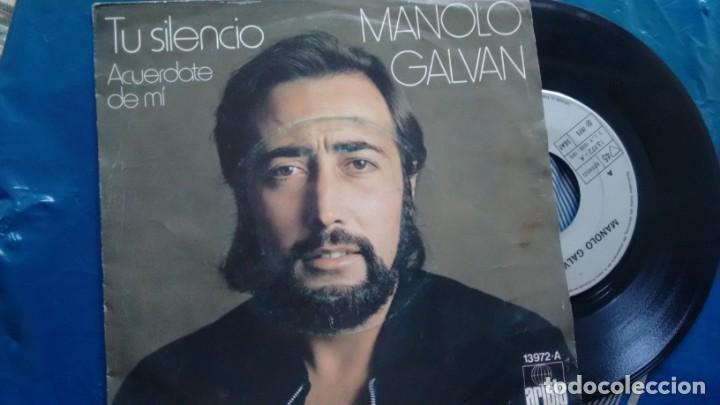 Discos de vinilo: SINGLE (VINILO) DE  MANOLO GALVAN A&Ntilde;OS 70 - Foto 1